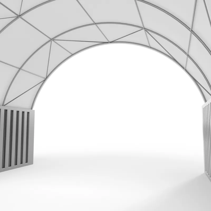 Zadaszenie kontenerowe 12x24m PVC 900g/m2