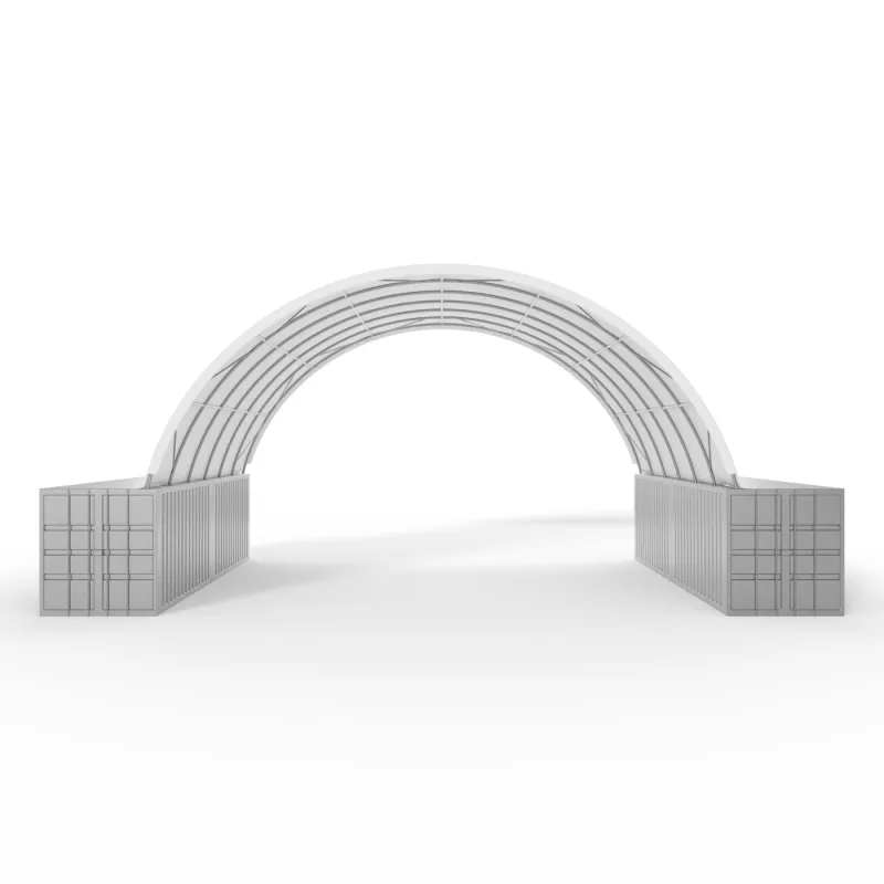 Zadaszenie kontenerowe 12x24m PVC 750g/m2