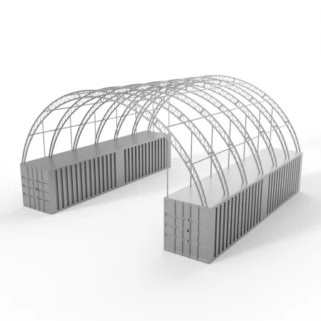 Zadaszenie kontenerowe 18x24m PVC 900g/m2