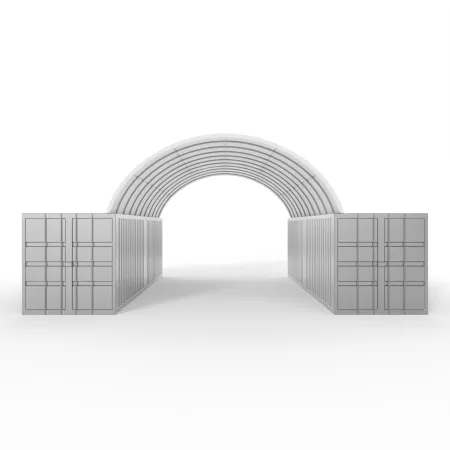 Zadaszenie kontenerowe 6x12m PVC 750g/m2