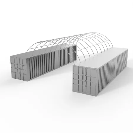 Zadaszenie kontenerowe 6x12m PVC 900g/m2