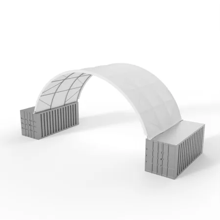 Zadaszenie kontenerowe 10x6m PVC 750g/m2