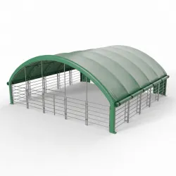 Zagroda dla zwierząt ze zwijanymi ścianami 12x12m PVC 750g/m2