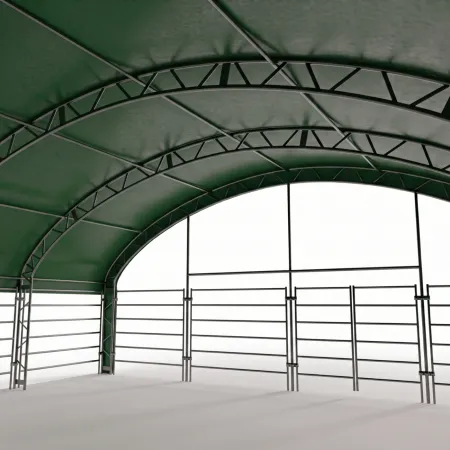 Zagroda dla zwierząt ze zwijanymi ścianami 12x12m PVC 900g/m2