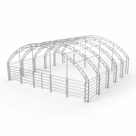 Zagroda dla zwierząt ze zwijanymi ścianami 12x12m PVC 900g/m2