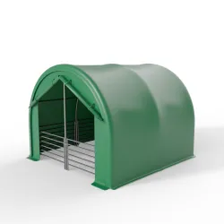 Ściana frontowa do zagrody dla zwierząt 4x4m PVC 900g/m²