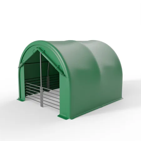 Ściana frontowa do zagrody dla zwierząt 4x4m PVC 900g/m²