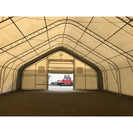 Hala namiotowa z dwuspadowym dachem 12,2x18,3m
