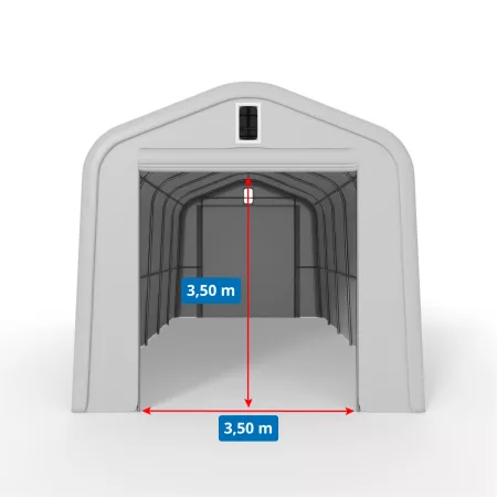 Namiot garażowy dwuspadowy 5,5x15m PVC 900g/m2