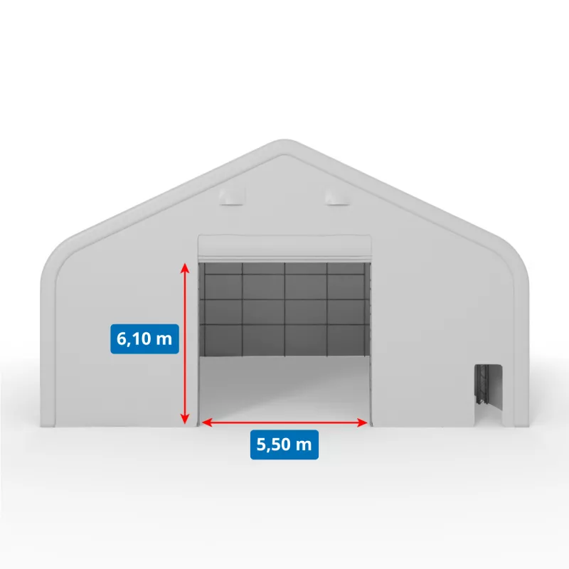 Hala namiotowa XL z dwuspadowym dachem 15,25x24,4m PVC 750g/m2