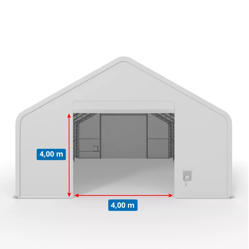 Hala namiotowa z dwuspadowym dachem 12,2x24,4m PVC 750g/m2