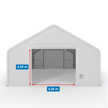 Hala namiotowa z dwuspadowym dachem 12,2x18,3m PVC 750g/m2