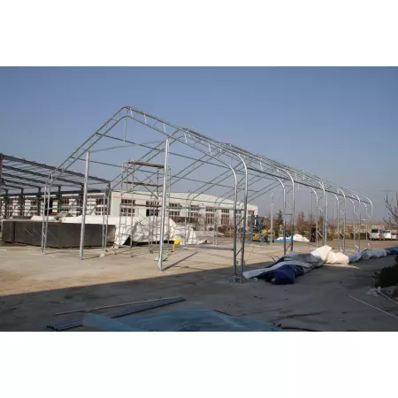 Hala namiotowa z dwuspadowym dachem 10x12,2m PVC 900g/m2