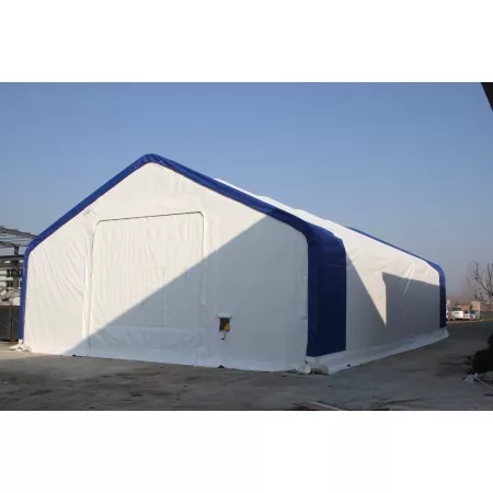 Hala namiotowa z dwuspadowym dachem 10x12,2m PVC 900g/m2