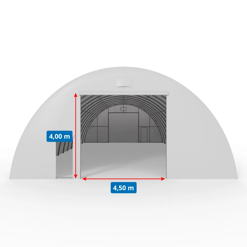 Hala namiotowa łukowa 12,2x30m PVC 900g/m2